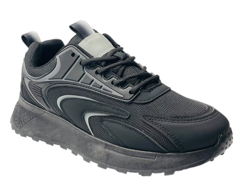 Chunky Sole Mesh Lace Up Trainers Secondary image