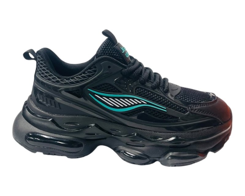 Chunky Sole Mesh Sports Lace Up Trainers - Trainers - British D'sire