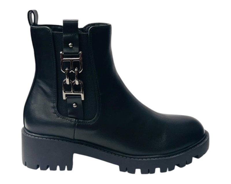 Chunky Sole Zip Chelsea Ankle Boots - Boots - British D'sire Main image