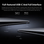 CHUWI CoreBook X Laptop, 14 inch, 8GB+512GB, Windows 10 Home, Intel Core i5 - 8259U Quad Core 2.3GHz - 3.8GHz, Support Dual Band WiFi / Bluetooth / TF Card Extension (Dark Gray) - British D'sire