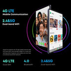 CHUWI HiPad Pro 4G LTE Tablet PC, 10.8 inch, 8GB+128GB, Without Keyboard, Android 11, Qualcomm Snapdragon 662 Octa Core up to 2.0GHz, Support Dual SIM & Bluetooth & WiFi & TF Card (Black+Blue) - British D'sire