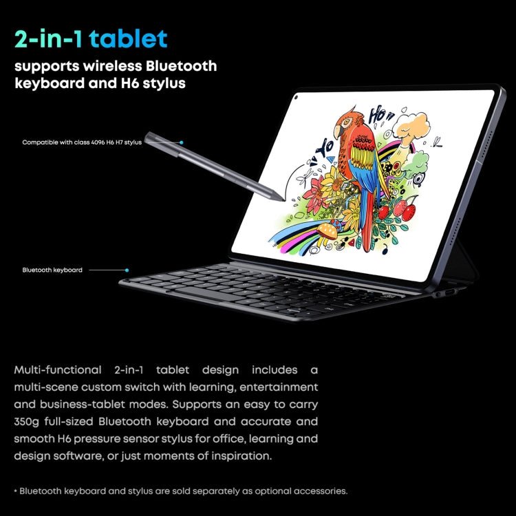 CHUWI HiPad Pro 4G LTE Tablet PC, 10.8 inch, 8GB+128GB, Without Keyboard, Android 11, Qualcomm Snapdragon 662 Octa Core up to 2.0GHz, Support Dual SIM & Bluetooth & WiFi & TF Card (Black+Blue) - British D'sire