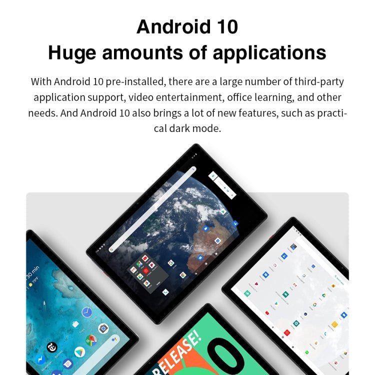 CHUWI Surpad 4G LTE Tablet PC, 10.1 inch, 4GB+128GB, Android 10.0, Helio MT6771V Octa Core up to 2.0GHz, Support Dual SIM & OTG & Bluetooth & Dual Band WiFi, EU Plug (Black+Grey) - British D'sire