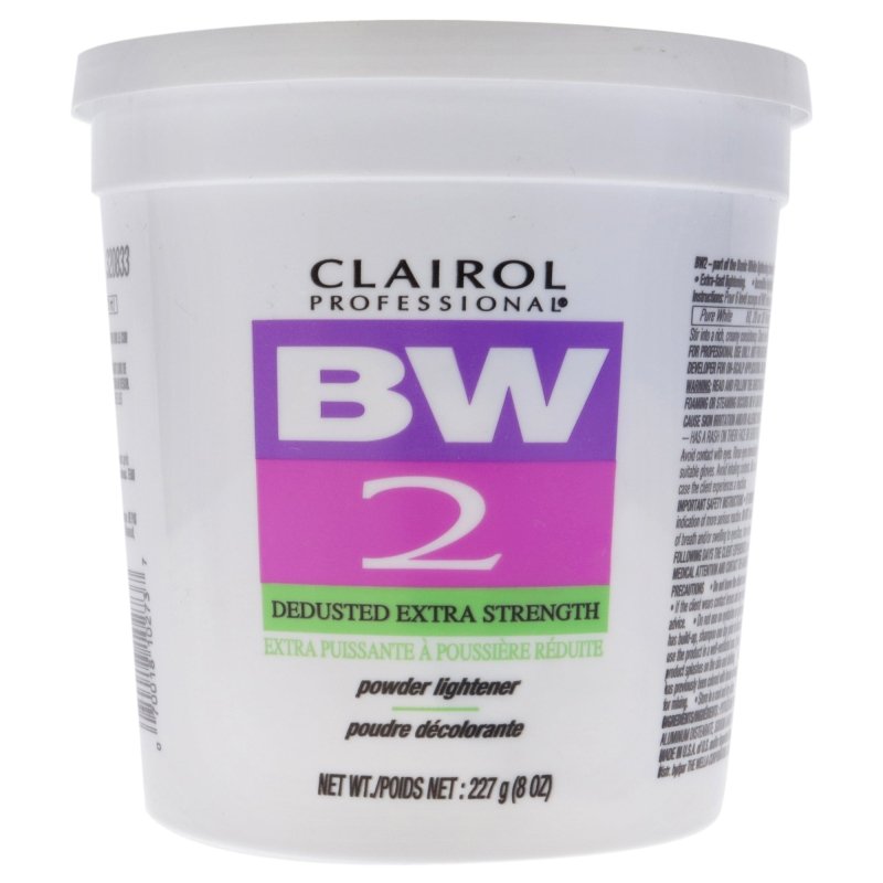 Clairol - Professional Basic White 2 Powder Lighteners for Unisex - 8 oz Lightener - Lightener - British D'sire