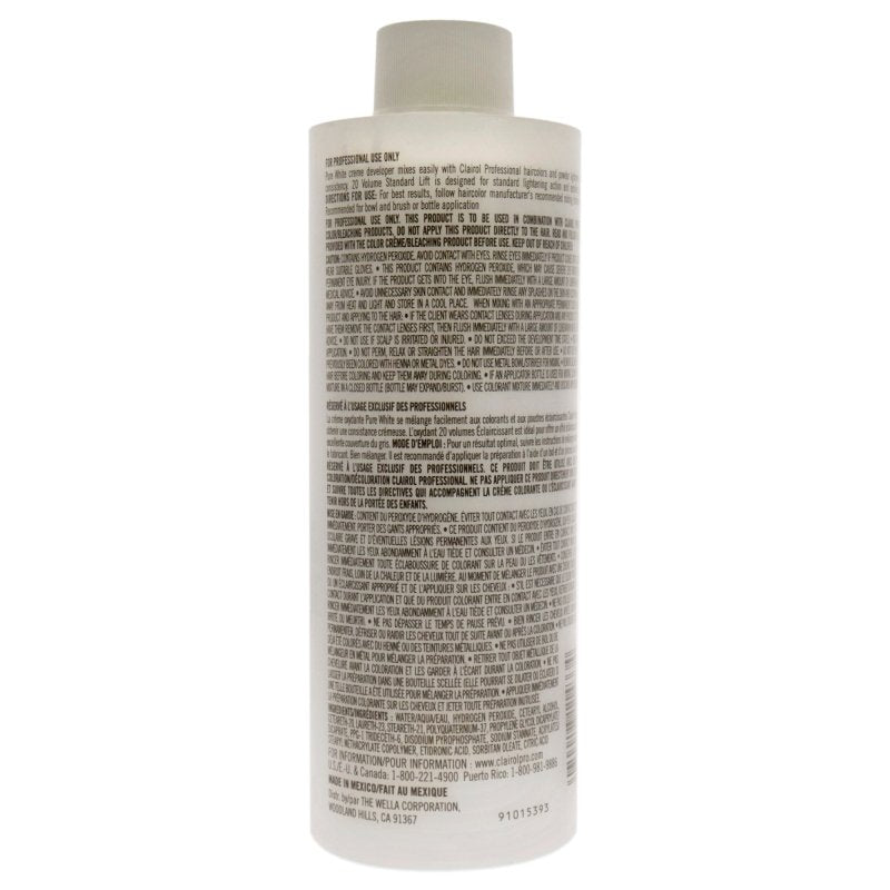 Clairol - Pure White 20 Volume Creme Developer for Unisex - 8 oz Lightener Secondary image