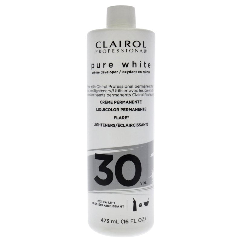 Clairol - Pure White 30 Volume Creme Developer for Unisex - 16 oz Lightener - Lightener - British D'sire Main image