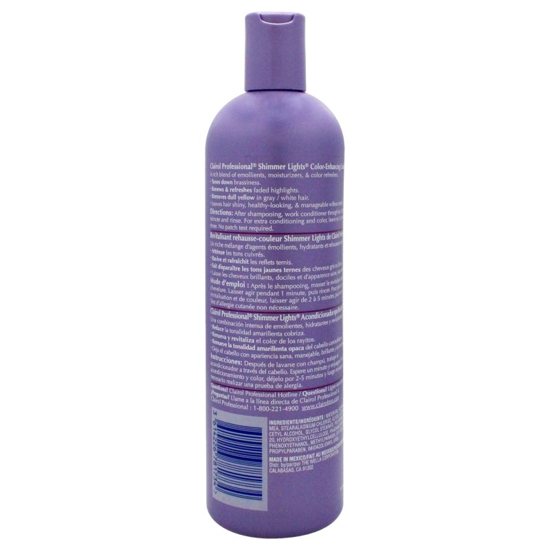 Clairol - Shimmer Lights Blonde and Silver Conditioner for Unisex - 16 oz Conditioner Secondary image