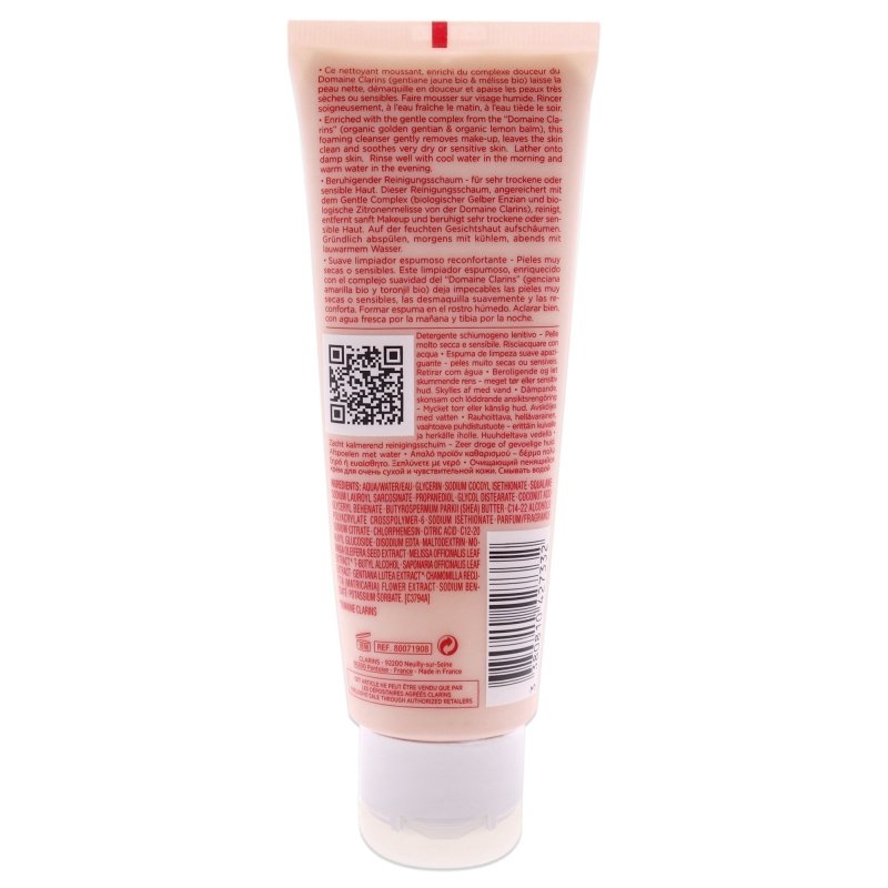 Clarins - Soothing Gentle Foaming Cleanser for Unisex - 4.2 oz Cleanser Secondary image
