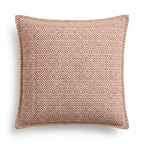 Classic Cushion Cover - Burgundy Squares - 45x45cm - Rag Rug Cushion Covers - British D'sire