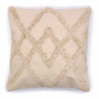Classic Cushion Cover - Cream Lux Criss-Cross - 45x45cm - Rag Rug Cushion Covers - British D'sire