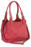 Classic Mattea Black Soft Handbag - Red - British D'sire