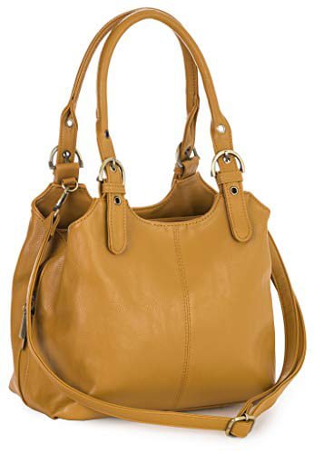 Classic Mattea Soft Handbag - Mustard - British D'sire Main image