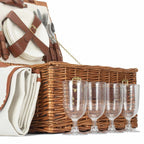 Classic Wicker Fitted Picnic Basket - Fitted Picnic Baskets - British D'sire