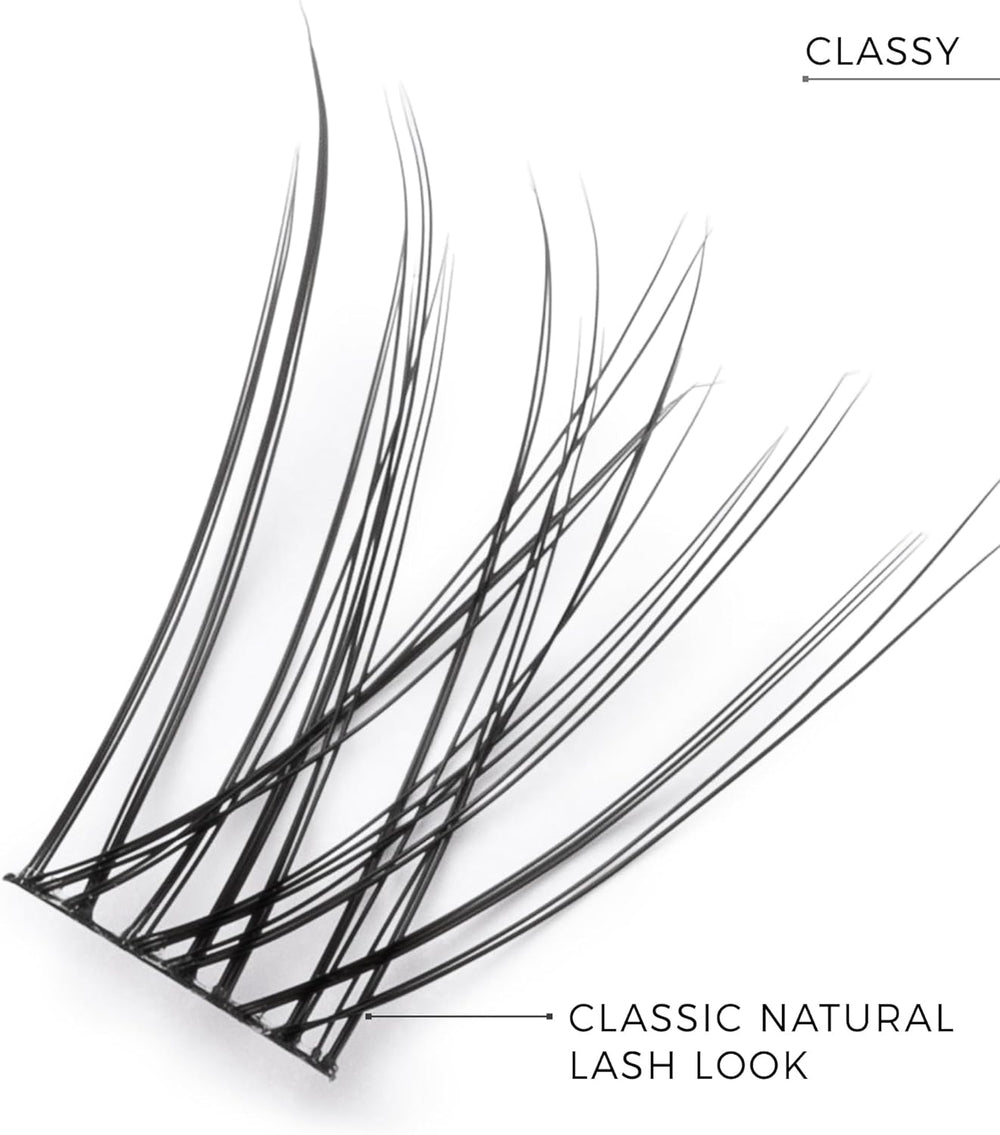 Nanolash DIY Eyelash Extensions 36 pcs - cluster lashes DIY, cluster false eyelashes for lash extensions at home, individual cluster lashes (CLASSY)