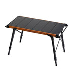 CLS Outdoor Aluminum Egg Roll Table Camping Folding Table, Style: 8245 6 Plates - British D'sire