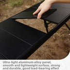 CLS Outdoor Aluminum Egg Roll Table Camping Folding Table, Style: 8245 6 Plates - British D'sire
