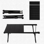 CLS Outdoor Aluminum Egg Roll Table Camping Folding Table, Style: 8245 6 Plates - British D'sire
