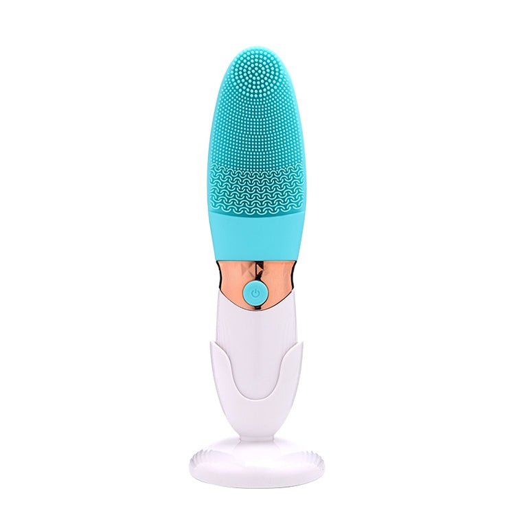 CNaier AE-618 Battery-powered Silicone Acoustic Wave Face Skin Care Electric Facial Cleanser (Blue) Secondary image