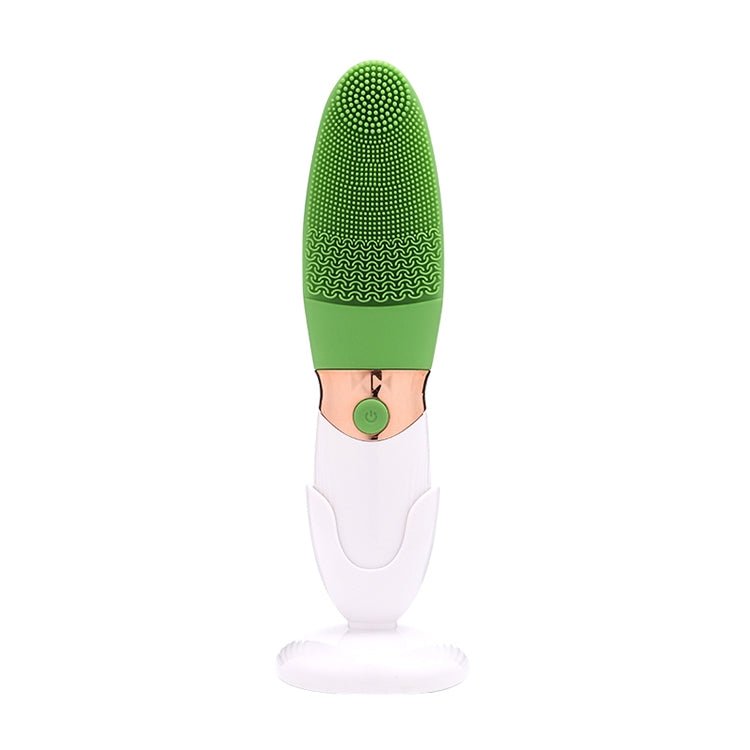 CNaier AE-618 Battery-powered Silicone Acoustic Wave Face Skin Care Electric Facial Cleanser (Green) Secondary image