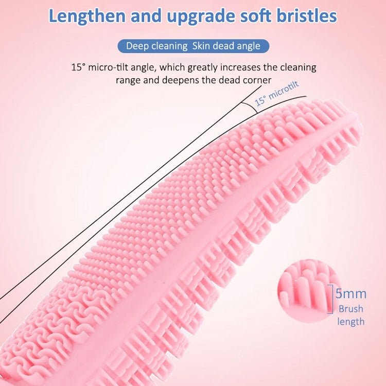 CNaier AE - 618 Battery - powered Silicone Acoustic Wave Face Skin Care Electric Facial Cleanser (Green) - British D'sire