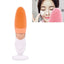 CNaier AE - 618 Battery - powered Silicone Acoustic Wave Face Skin Care Electric Facial Cleanser (Orange) - British D'sire