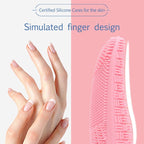 CNaier AE - 618 Battery - powered Silicone Acoustic Wave Face Skin Care Electric Facial Cleanser (Orange) - British D'sire