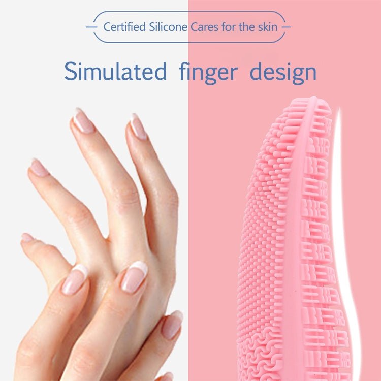 CNaier AE - 618 Battery - powered Silicone Acoustic Wave Face Skin Care Electric Facial Cleanser (Pink) - British D'sire