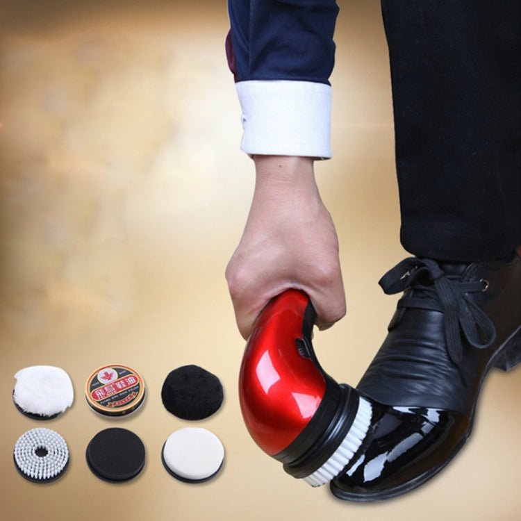 CNaier AE - 710 Portable Handheld Automatic Electric Shoe Brush Shine Polisher(Red) - British D'sire