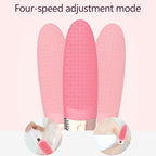 CNaier AE - 8381 Household Waterproof Vibration Silicone Electric Massage Bath Body Brush (Pink) - British D'sire