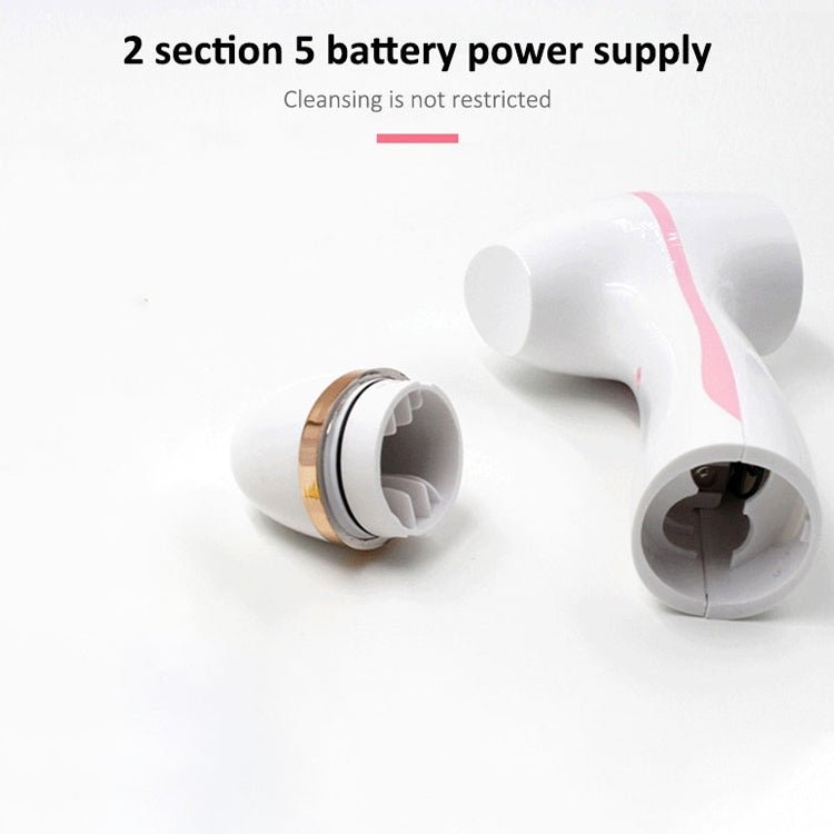 CNaier AE - 868 Battery - powered Silicone Ultrasonic Vibration Face Skin Care Electric Facial Cleanser (Blue) - British D'sire