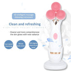 CNaier AE - 878 USB Charging Silicone Face Skin Care Electric Facial Cleanser (Blue) - British D'sire