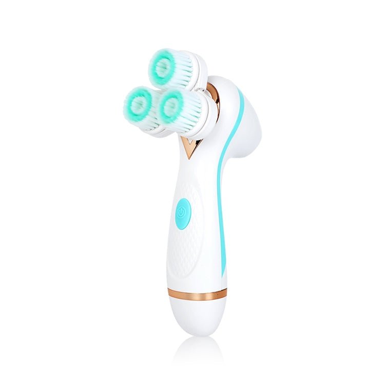 CNaier AE - 878 USB Charging Silicone Face Skin Care Electric Facial Cleanser (Blue) - British D'sire