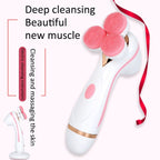 CNaier AE - 878 USB Charging Silicone Face Skin Care Electric Facial Cleanser (Blue) - British D'sire