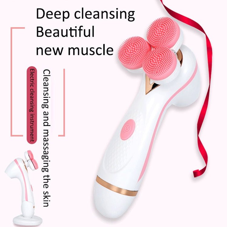 CNaier AE - 878 USB Charging Silicone Face Skin Care Electric Facial Cleanser (Blue) - British D'sire