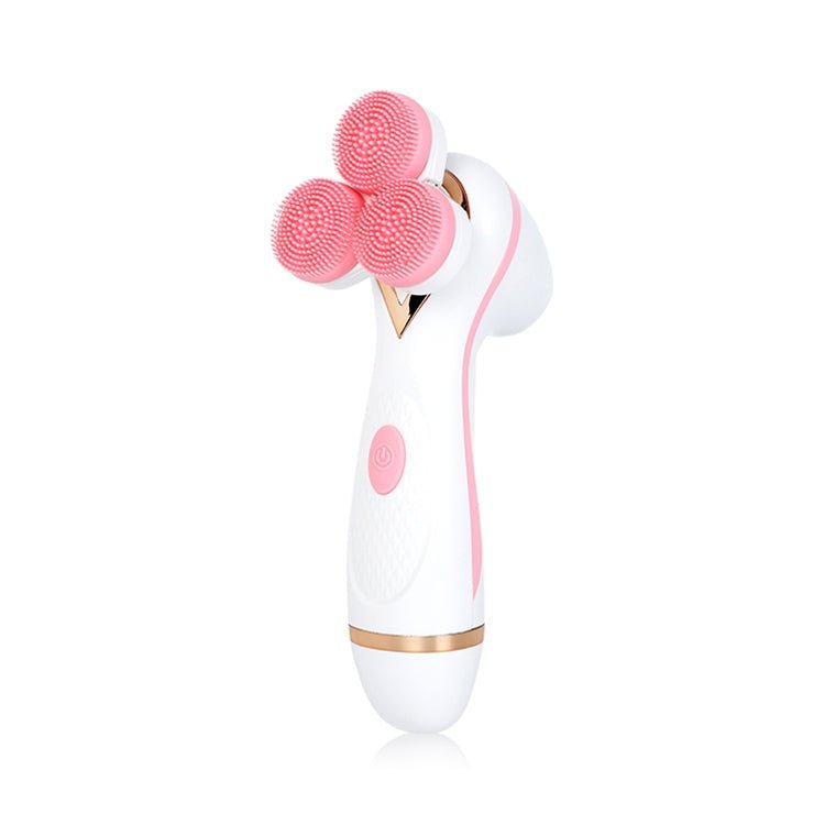 CNaier AE - 878 USB Charging Silicone Face Skin Care Electric Facial Cleanser (Pink) - British D'sire