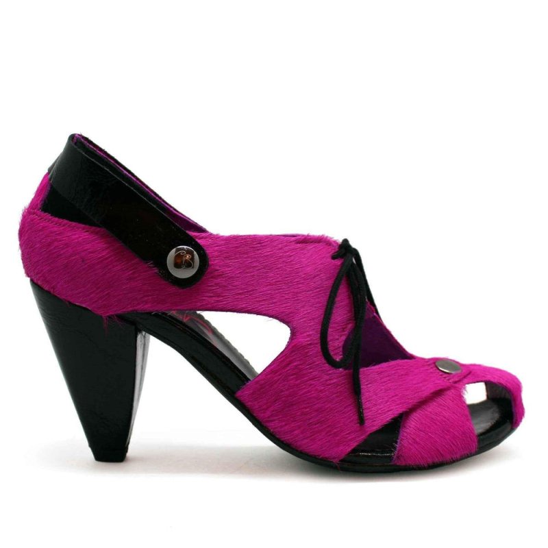 Coco - Fuchsia - Heel Shoe - British D'sire