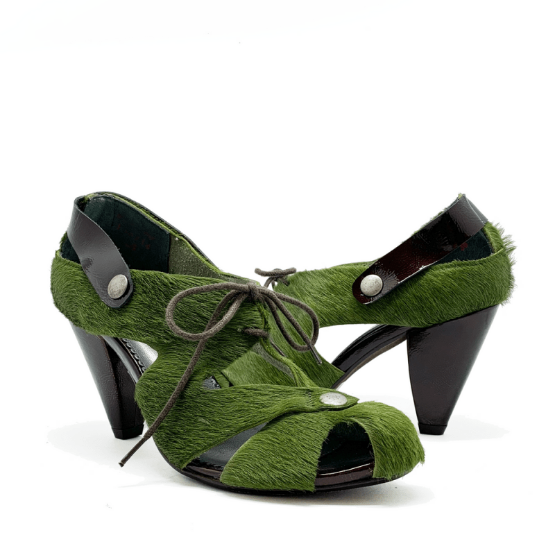 Coco - Hunter Green - Heel Shoe - British D'sire