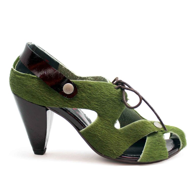 Coco - Hunter Green - Heel Shoe - British D'sire