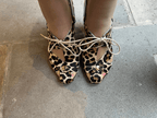 Coco-Leopard/Red heel sandal - Heel Shoe - British D'sire
