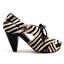 Coco - Zebra black and white sandal - Heel Shoe - British D'sire