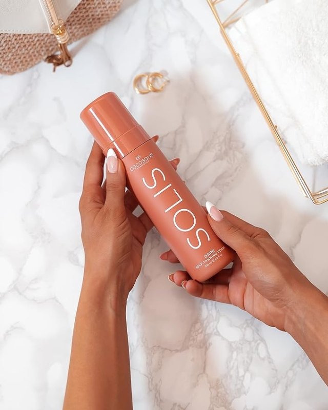 COCOSOLIS SOLIS Dark self-tanning lotion for face and body, mousse for a rich, natural and long-lasting tan, with plant-based DHA (200 ml) Secondary image