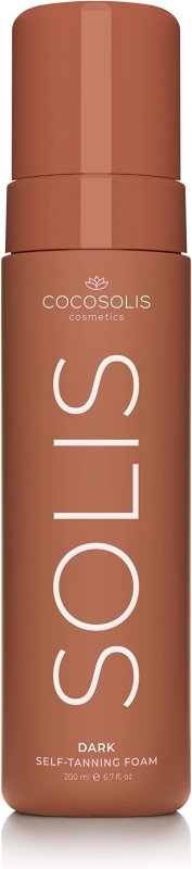 COCOSOLIS SOLIS Dark self-tanning lotion for face and body, mousse for a rich, natural and long-lasting tan, with plant-based DHA (200 ml) - British D'sire Main image