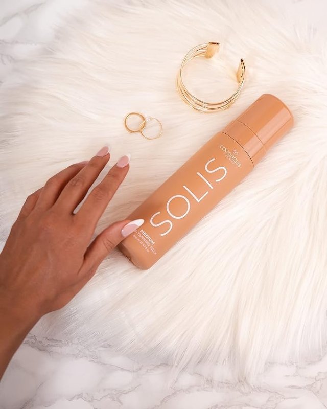 COCOSOLIS SOLIS Medium self-tanning lotion for face and body, mousse for a rich, natural and long-lasting tan, with plant-based DHA (200 ml) - British D'sire