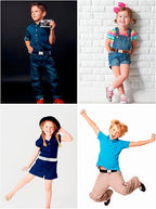 Cokeesun 4‑Pack Elastic Kids Belts – Silver Buckles - Kids Accessories - British D'sire