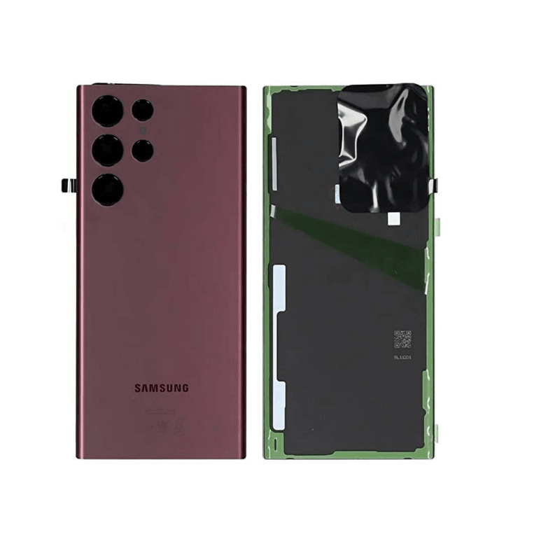 Coldbar Replacement Back Cover For Samsung S908 Galaxy S22 Ultra 5G Back/Battery Cover - Burgundy (Burgundy) - Mobile Accessories - British D'sire