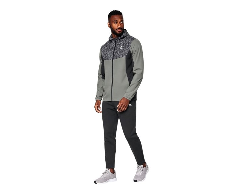 Colour Block Cargo Pant Hooded Tech Tracksuit Secondary image