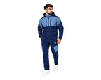 Colour Block Cargo Pant Hooded Tech Tracksuit - Tracksuit - British D'sire
