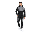 Colour Block Cargo Pant Hooded Tech Tracksuit - Tracksuit - British D'sire