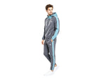 Colour Block Full Zip Hooded Tech Tracksuit - Tracksuit - British D'sire