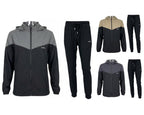 Colour Block Lightweight Hooded Tech Tracksuit - Tracksuit - British D'sire